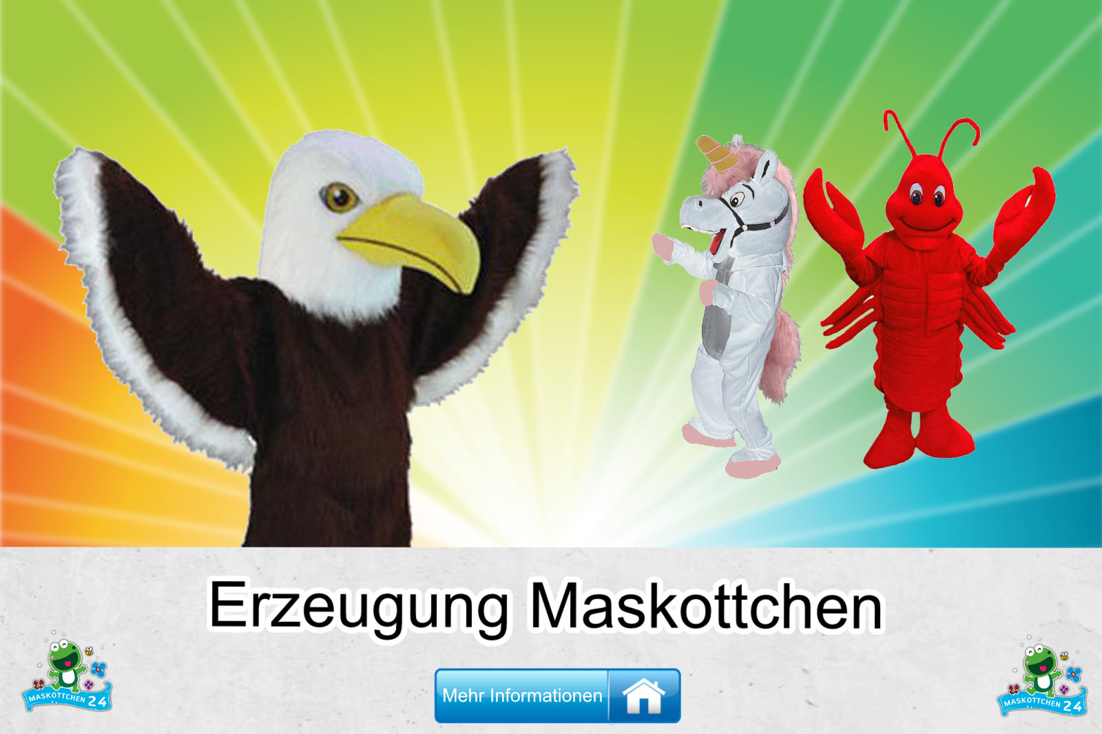 Erzeugung-Kostueme-Maskottchen-Karneval-Produktion-Lauffiguren